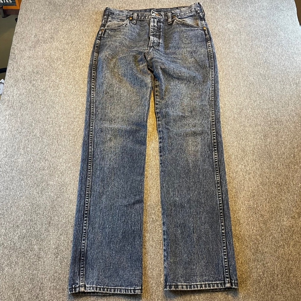 Wrangler‎ 956TNF Jeans Mens 28x31Blue Denim Vintage Straight Leg Western